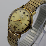 1960s Baylor SkyStar Men's Gold 17Jwl Swiss Made Calendar Watch w/ Bracelet