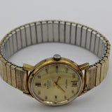 1960s Baylor SkyStar Men's Gold 17Jwl Swiss Made Calendar Watch w/ Bracelet