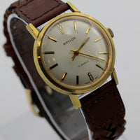 1960s Baylor Men's Gold 17Jwl Swiss Made Watch w/ Strap
