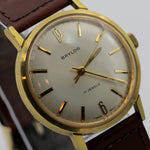 1960s Baylor Men's Gold 17Jwl Swiss Made Watch w/ Strap