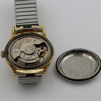 1950s Baylor Men's Gold 17Jwl Automatic Swiss Made Watch w/ Bracelet