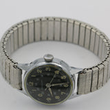 WWII Bradley Silver Swiss Made Military Style Men's Watch w/ Bracelet