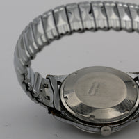 1970s Baylor Men's Silver Automatic 17Jwl Swiss Made Calendar Watch w/ Bracelet