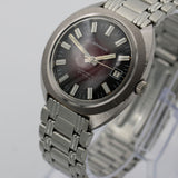 Birnbaum Men's 25Jwl Automatic Silver Swiss Made Calendar Watch w/ Bracelet