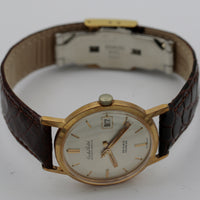 Cristal Men's Swiss Made 25Jwl Automatic Perpetual Gold Calendar Watch