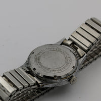 WWII Cauny Ancre Men's Swiss Made 17Jwl Silver Military Dial Watch
