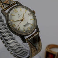 1960s Endura Men's Swiss Made Gold Masonic Calendar Watch w/ Ring