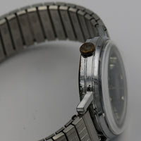 1960s Endura Men's Swiss Made Silver Fancy Dial Watch w/ Bracelet