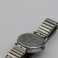1960s Endura Men's Swiss Made Silver Fancy Dial Watch w/ Bracelet