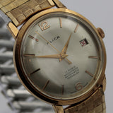 Flica Men's 17Jwl Automatic Gold Swiss Made Calendar Watch w/ Bracelet