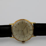 1960s Germinal Voltaire Men's Swiss Made 17Jwl Gold Watch w/ Strap