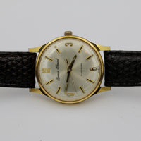 1970s Gervais-Penard Mens Electronic Made in France Gold Watch w/ Lizard Strap