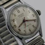 1940s Greygor Men's Silver 17Jwl Swiss Made WWII Milirary Watch