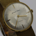 1960s Germinal Voltaire Men's Swiss Made 17Jwl Gold Watch w/ Gold Bracelet