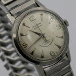 1960s Helzberg Timemaster Men's Swiss Made 17Jwl Silver Watch w/ Bracelet