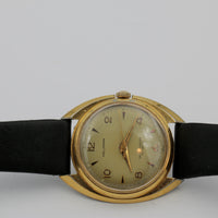 1950s Waltham / Hallmark Men's Swiss Made Automatic 17Jwl Gold Watch w/ Strap