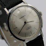 1960s Hudson's Men's Swiss Made 17Jwl Silver Watch w/ Strap