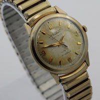 1960s A. Hirsch Men's Swiss Made 17Jwl Automatic Gold Watch w/ Gold Bracelet