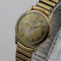 1960s A. Hirsch Men's Swiss Made 17Jwl Automatic Gold Watch w/ Gold Bracelet