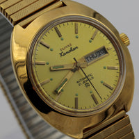 1960s HMT Kanchan Men's 21Jwl Gold Automatic Made in India Calendar Watch - Great Condition