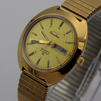 1960s HMT Kanchan Men's 21Jwl Gold Automatic Made in India Calendar Watch - Great Condition