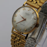 1970s Israel Men's Swiss Made 17Jwl Gold Slim Watch w/ Bracelet