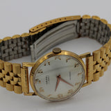 1970s Israel Men's Swiss Made 17Jwl Gold Slim Watch w/ Bracelet