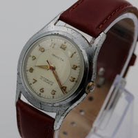 1950s Invicta Men's Swiss 17Jwl Silver Watch w/ New Kreisler Leather Strap