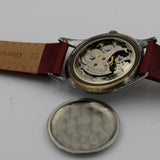 1950s Invicta Men's Swiss 17Jwl Silver Watch w/ New Kreisler Leather Strap