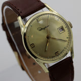 1960s Ingraham Men's Swiss Made Calendar Gold Watch