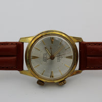 Itraco Men's Gold 17Jwl Swiss Made Alarm Watch w/ New Kreisler Strap
