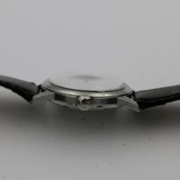 1960s Heuer LeJour Men's Swiss Made 17Jwl Silver Watch w/ Strap