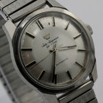 1960s Jules Jurgensen Men's Swiss Made Automatic Silver Watch w/ Bracelet