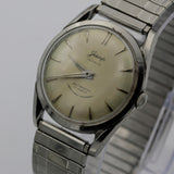 1960s Gessop / Paul Portinoux Men's Swiss Made 17Jwl Automatic Silver Watch w/ Bracelet