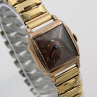 1940s Jackson Men's Rose Gold 15Jwl Swiss Made Watch w/ Gold Bracelet