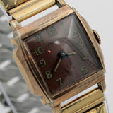 1940s Jackson Men's Rose Gold 15Jwl Swiss Made Watch w/ Gold Bracelet