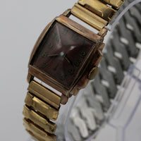 1940s Jackson Men's Rose Gold 15Jwl Swiss Made Watch w/ Gold Bracelet