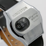 1970s Kingston Men's Swiss Made Silver 17Jwl Digital 2000 Dial Watch w/ Strap