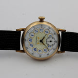 1900s Marlboro Men's Gold Swiss Made 7Jwl Watch w/ Swiss Made Strap