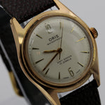 Oris Men's Swiss Made 17Jwl Rose Gold Watch w/ Strap