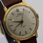 1960s Oris Men's Swiss Made 17Jwl Gold Watch w/ Strap
