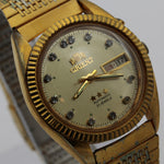1960s Orient Mens Automatic 21Jewels Dual Calendar Gold Watch w/ Bracelet