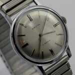 Orvin Men's Silver 17Jwl Swiss Made Watch w/ Silver Bracelet