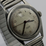 1940s Olma Men's Swiss 17Jwl Bumper Automatic Silver Large Watch w/ Bracelet