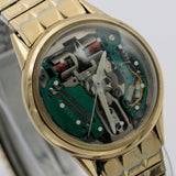 1966 Bulova Accutron Spaceview 10K Gold Men's Watch w/ Accutron Bracelet