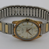 Marc Nicolet / Paul Marchal Men's Gold Automatic 17Jwl Swiss Made Watch w/ Bracelet