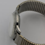 1960s Paul Rivage Men's Swiss Made 17Jwl Silver Watch w/ Silver Bracelet