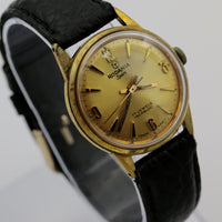 1960s Rodania Men's Gold 17Jwl Swiss Made Watch w/ Strap