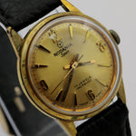 1960s Rodania Men's Gold 17Jwl Swiss Made Watch w/ Strap