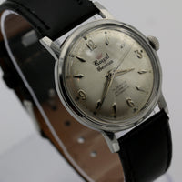 Royal Geneva Men's Swiss Made 17Jwl Automatic Silver Watch w/ Strap
